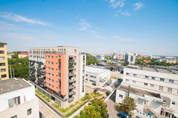 city skyline, residential complex, Timisoara, Romania