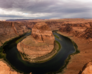 A beautiful place which looks like horse shoe bend in Colorado river near Page, AZ
