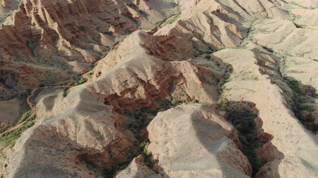 Kyrgyzstan, mountain and foothill areas. Landscapes.