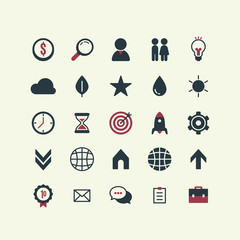 colorful infographic elements collection flat icon