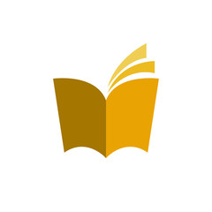 book vector icon, education sign