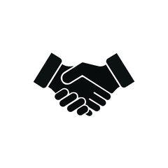 Business Handshake Icon Vector Design Template