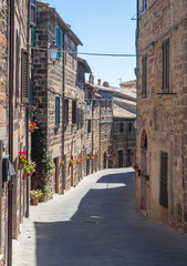 Radicofani (Italy) - The nice historical center of the medieval and renaissance town on Val d'Orcia,  Tuscany region, province of Siena