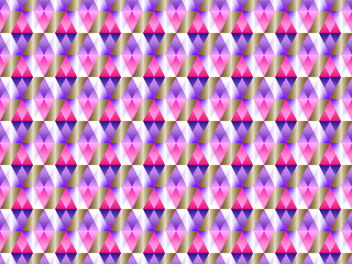 Geometric seamless pattern with hypnotic triangles