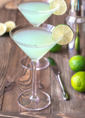 Glass of classic daiquiri cocktail