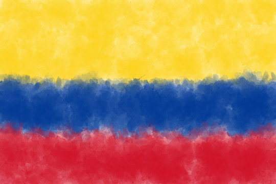 Kolumbien Vintage Flagge