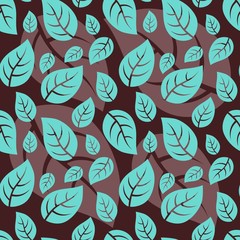 Leaf seamless pattern
