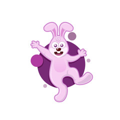 Rabbit mascot logo mascot