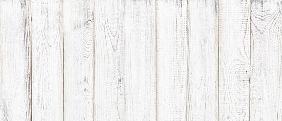 Obraz na płótnie Canvas white wood texture background, wide wooden plank panel pattern