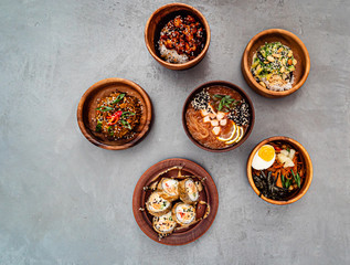 asian set on the table
