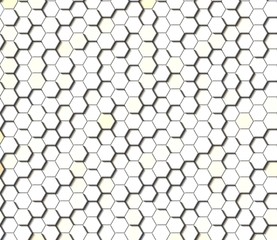 Honeycomb Light Grey, Silver, grid seamless background or Hexagonal cell