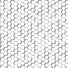 Honeycomb Light Grey, Silver, grid seamless background or Hexagonal cell