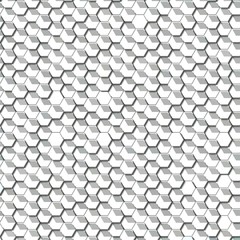 Honeycomb Light Grey, Silver, grid seamless background or Hexagonal cell