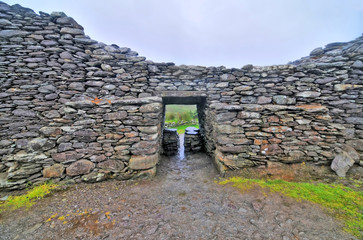 Staigue Fort -  a stone ringfort (cashel) located in County Kerry, Ireland © robnaw