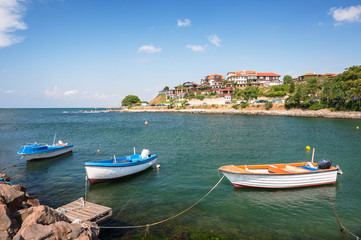 Fototapeta na wymiar Beautiful seascape of the Black Sea coast
