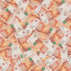 Seamless background of russian rubles