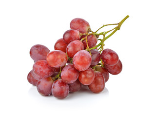 red grape isolated on white