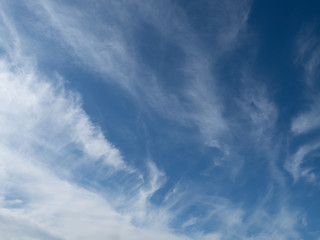 Clear Blue sky and cloud background in sunny day