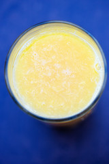 Orange juice in the glass 