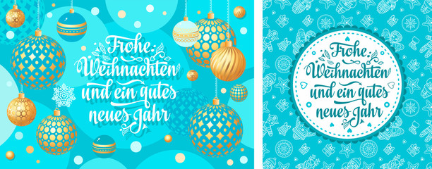 Christmas German Weihnachten and neue Jahr
