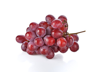 red grape isolated on white