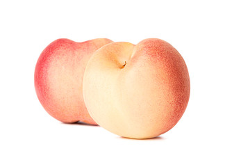 Peach isolated on white