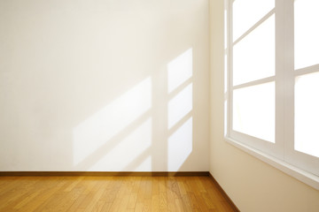 empty room with a window
