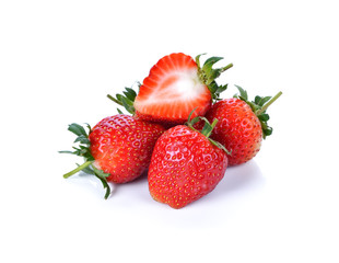 strawberry on white background