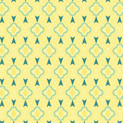 colorful yellow and green textured geometric pattern for creative surface designs, textile, fabric, packaging, wrapping, wallpapers and backdrops. pattern swatch at eps. file