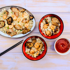 Chinese Style Egg Fried Rice With Pork