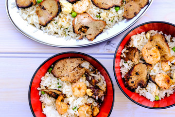Chinese Style Egg Fried Rice With Pork