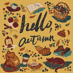 background with cookies and coffee