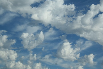 Obraz premium blue sky with clouds