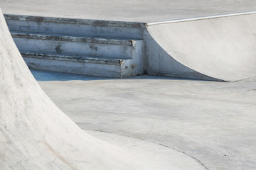 Obraz premium Skate park. Close up of some obstacles in a skate park