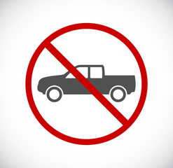 car pickup forbidden sign © Igarts