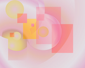 Citrus Geometric Abstract Background