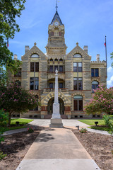 Fototapeta premium Town Square and Historic Fayette County Courthouse built in 1890. La Grange City in Fayette County in Southeastern Texas, United States