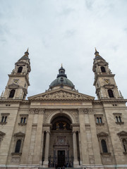 Fototapeta na wymiar Budapest, Hungary - Mar 8th 2019: St. Stephen's Basilica is a Roman Catholic basilica in Budapest, Hungary. It is named in honour of Stephen, the first King of Hungary