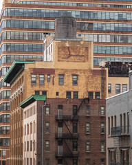 Brick tower buildings with character