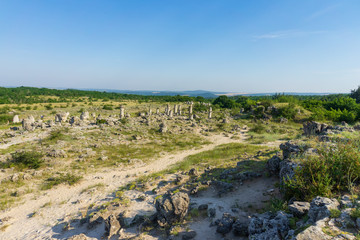 Pobiti Kamani (planted stones), also known as The Stone Desert, is a desert-like rock phenomenon located on the north west Varna Province of Bulgaria.