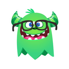 Fototapeta premium Funny cartoon monster. Vector Halloween illustration