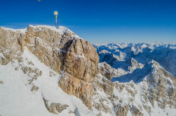 Zugspitze Mountain, the highest mountain in Germany