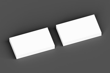 blank business cards ready for brand presentation, 3d illustration