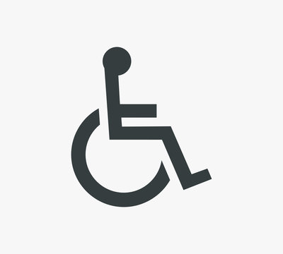 Disabled Handicap Symbol Icon Vector Illustration