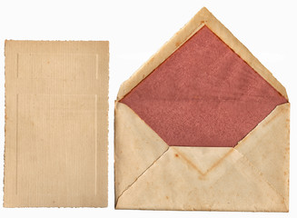 1924 Old Opened Envelope with Matching Blank Paper Insert