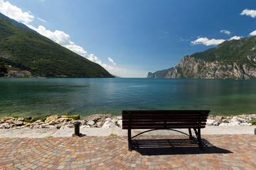 Naklejka na ściany i meble Lago di Garda, Italy, vacation, Jezioro Garda