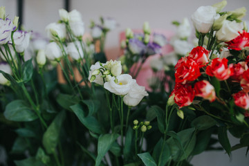 Obraz na płótnie Canvas bouquet of white tulips