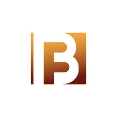 Stylish 'BF' monogram/logo design. Vector image.