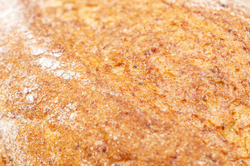 Bread close up. Texture of bread. Abstract food background.