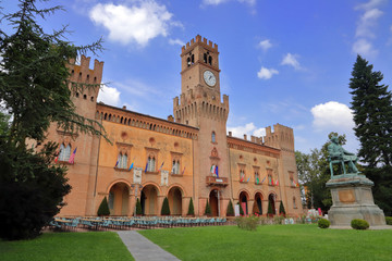 Fototapeta premium giuseppe verdi theatre in busseto village in italy 